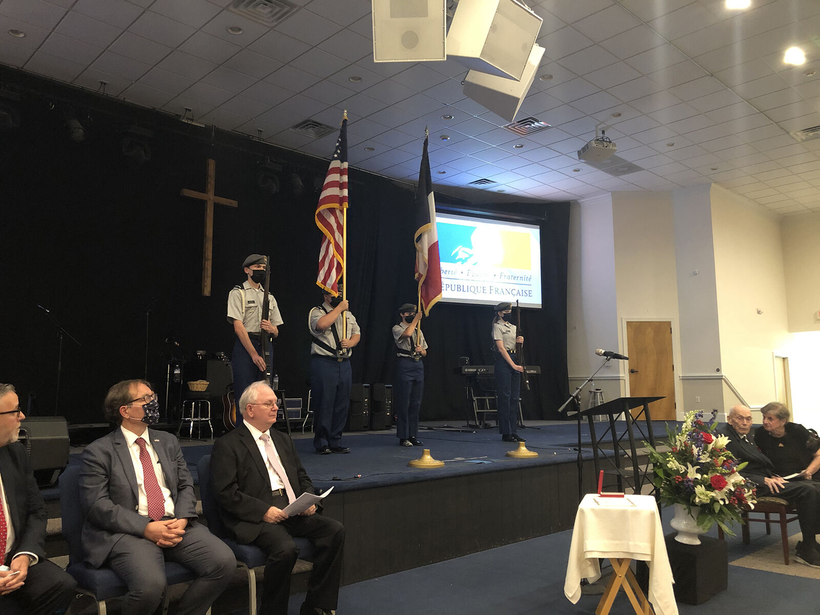 World War II veteran Earl Snypes receives the French Legion of Honor